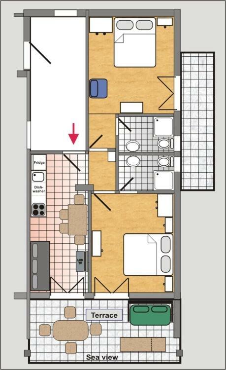 Apartments Dora Банёл Экстерьер фото